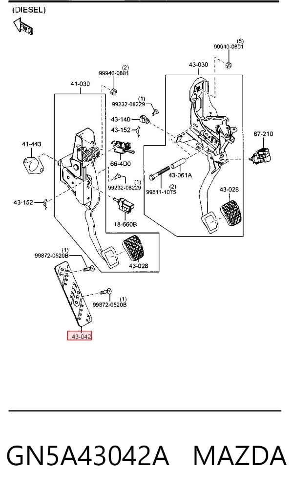  GN5A43042A Mazda