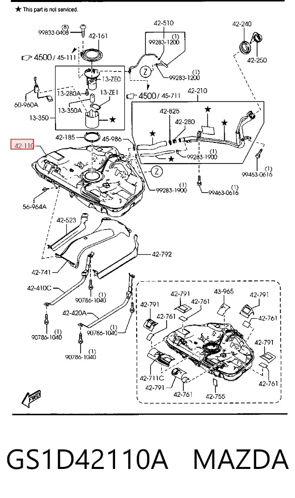 Depósito de gasolina Mazda 6 GH