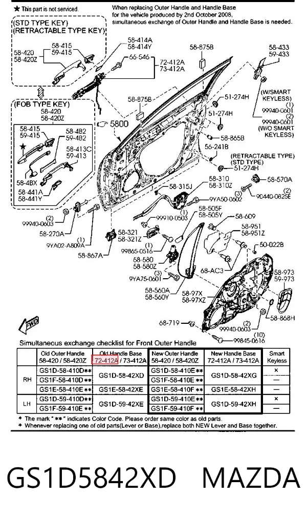 GS1D5842XD Mazda