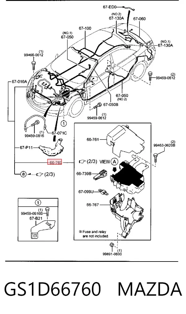Caja de fusibles Mazda 6 GH