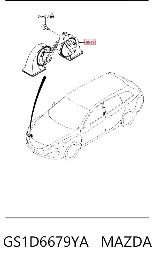Claxon Mazda 6 GH