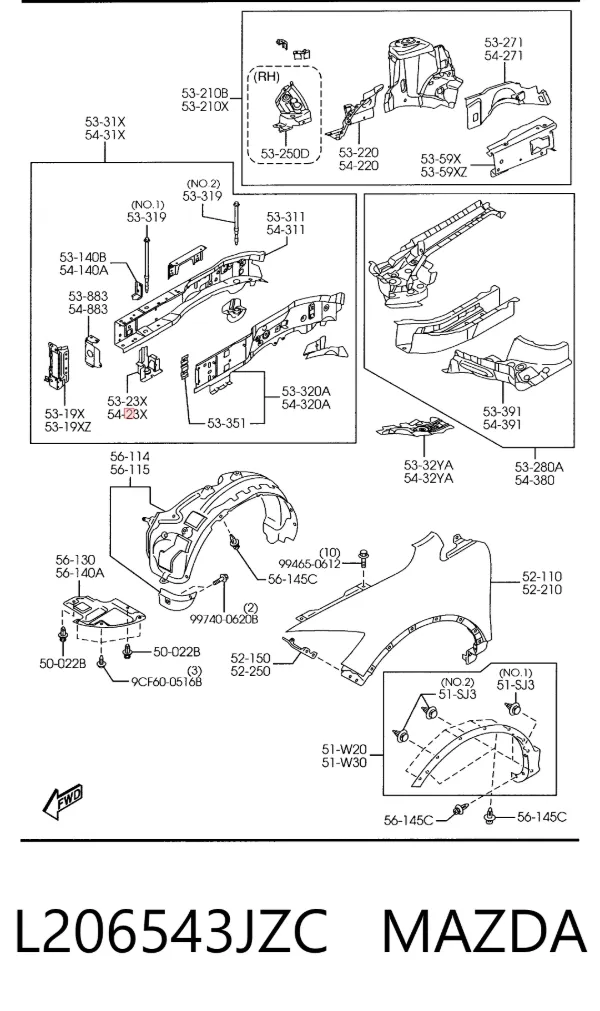  L206543JZC Mazda
