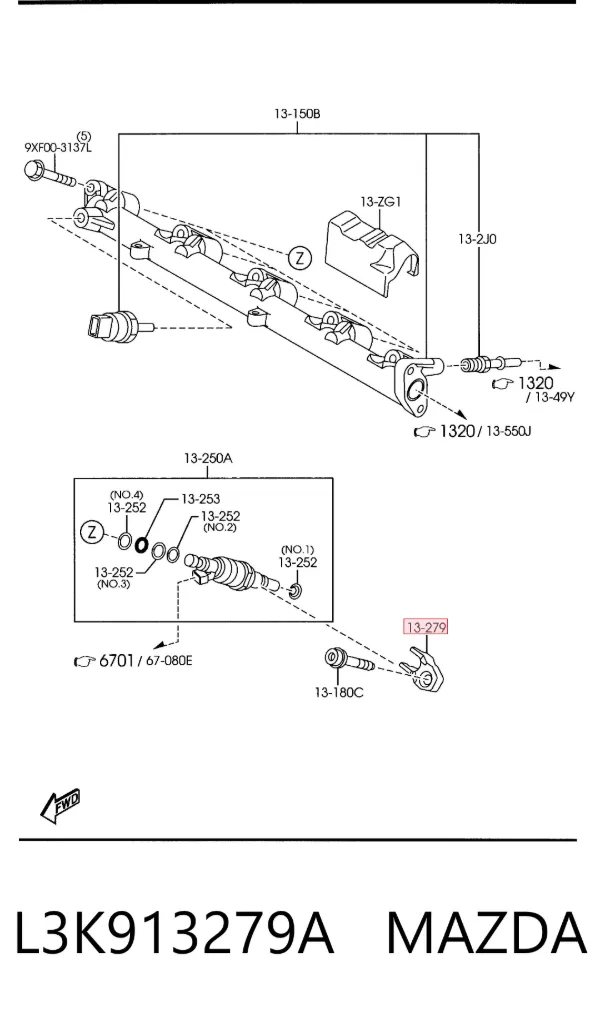  L3K913279A Mazda