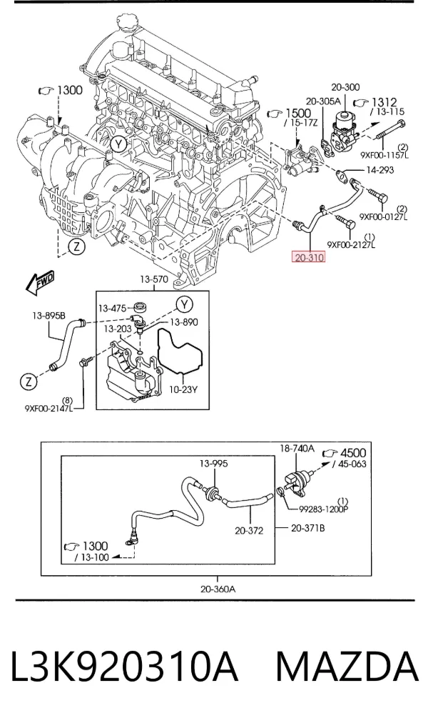  L3K920310A Mazda