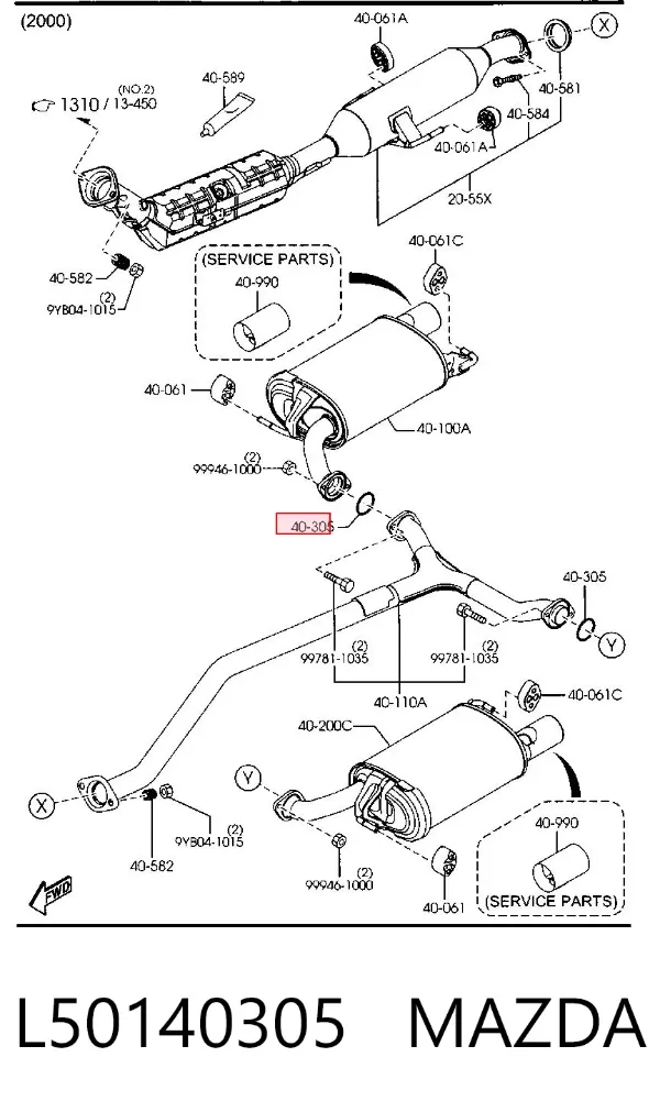  L50140305 Mazda