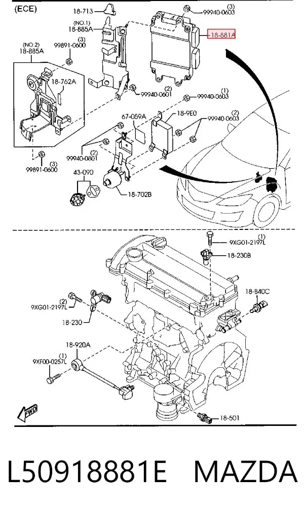 ECU Mazda 6 GH