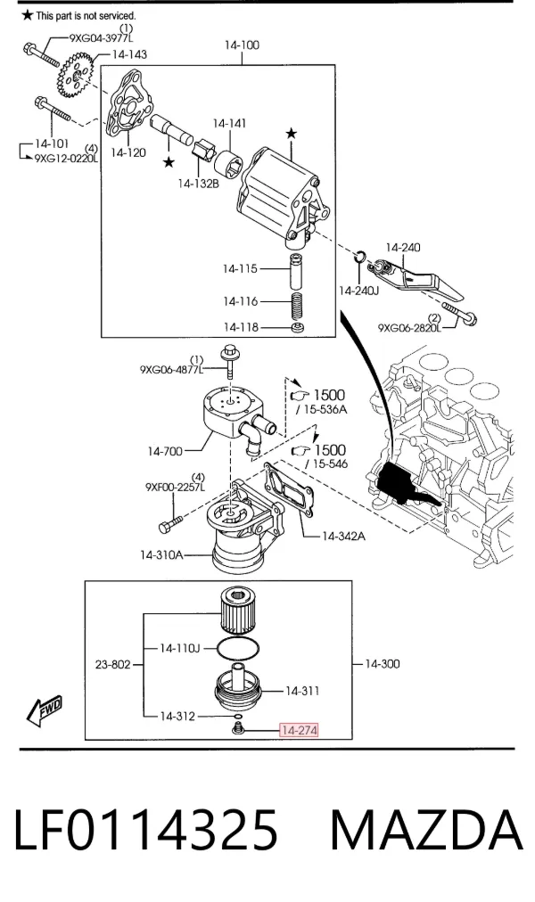  LF0114325 Mazda