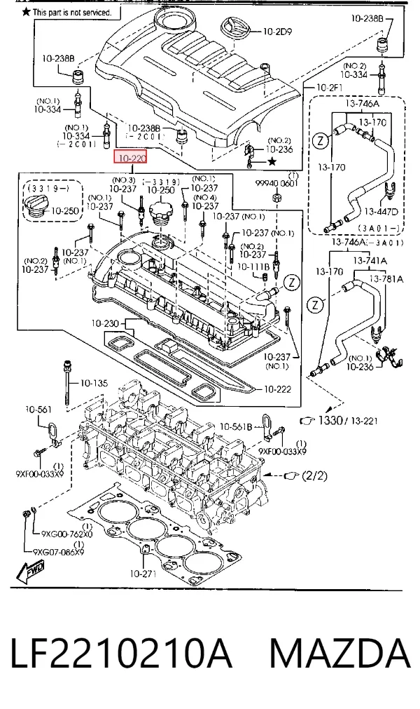 Tapa de balancines Mazda 6 GY