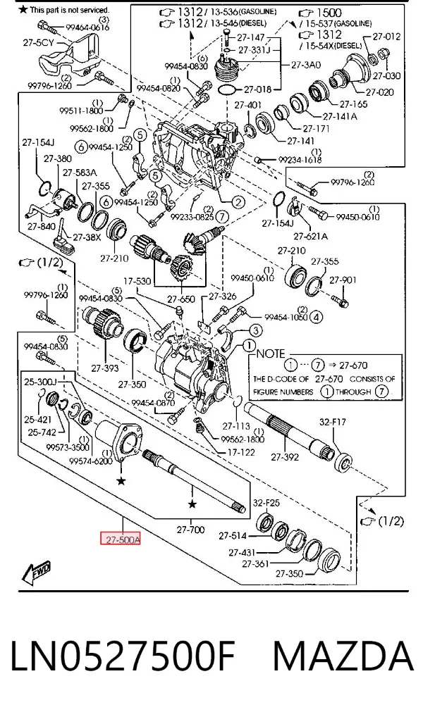  LN0527500F Mazda