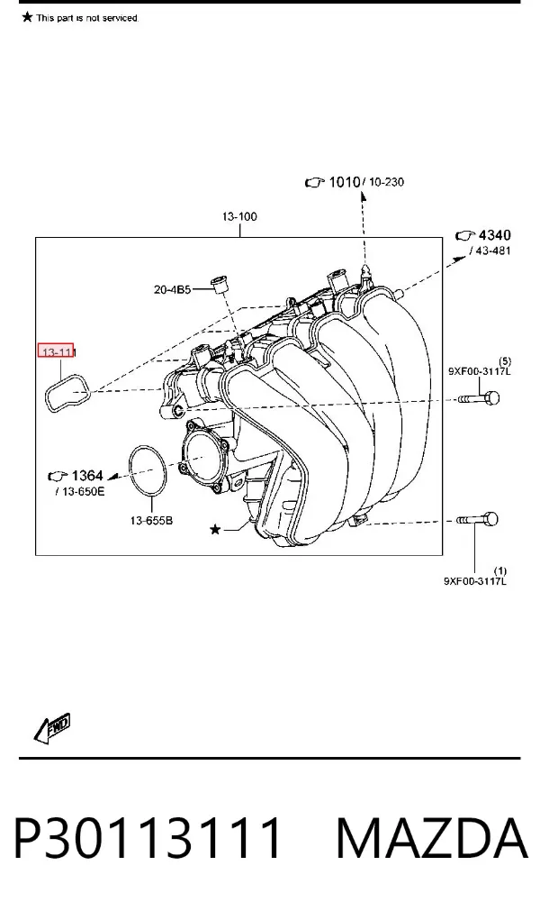 Junta de colector de admisión Mazda MX-5 IV