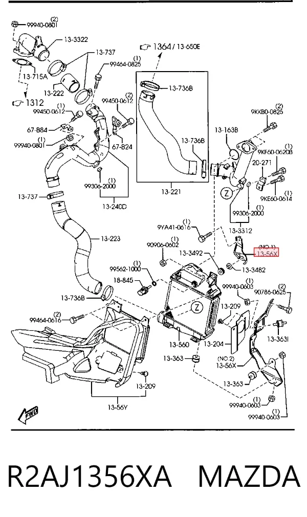  R2AJ1356XA Mazda