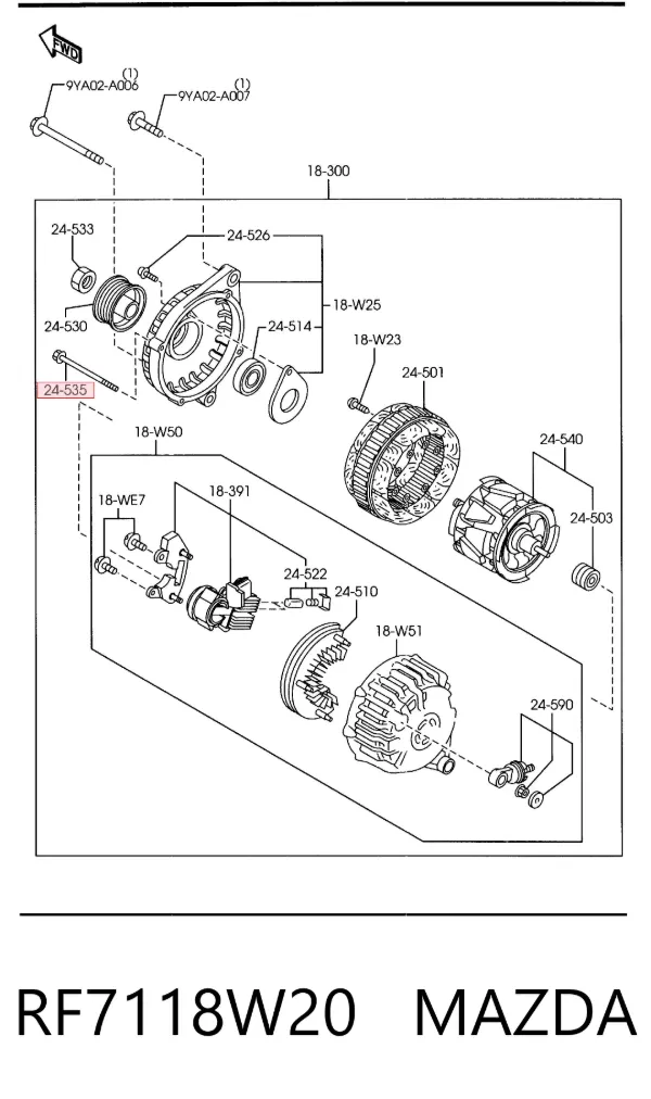  RF7118W20 Mazda
