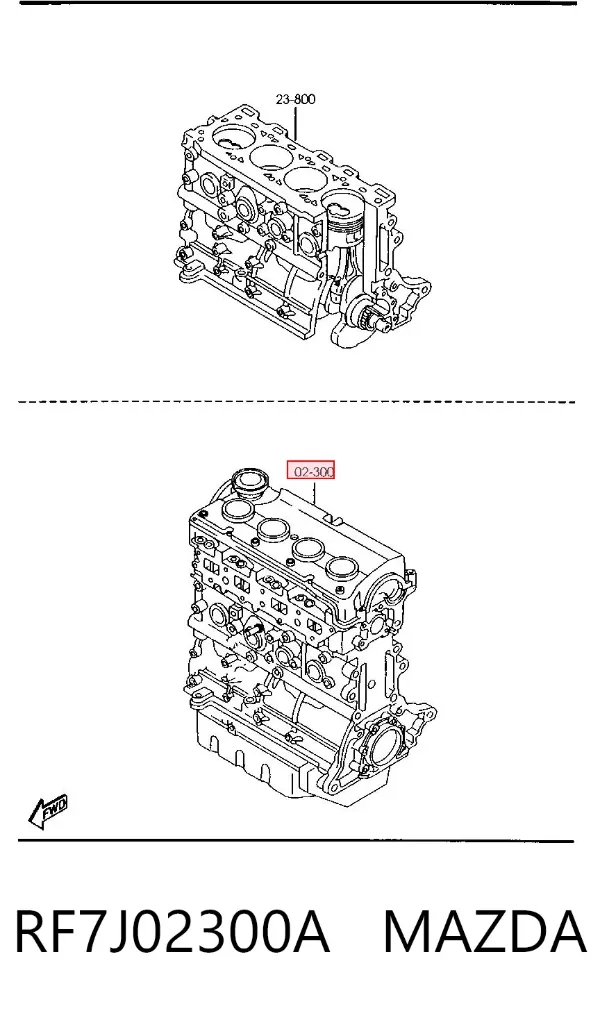 Motor completo RF7J02300A Mazda