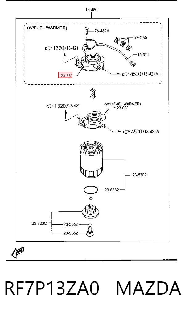  RF7P13ZA0 Mazda