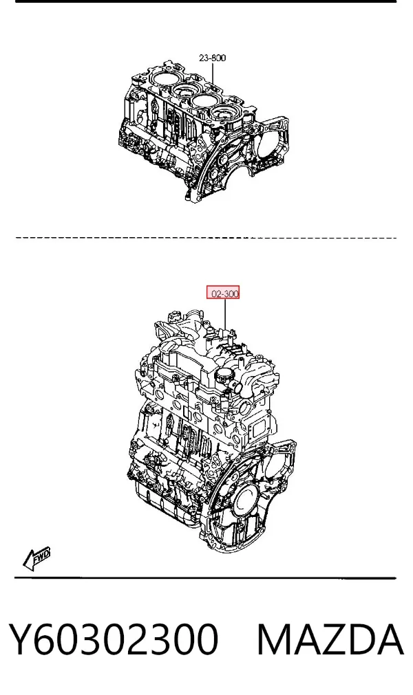 Motor completo Y60302300 Mazda
