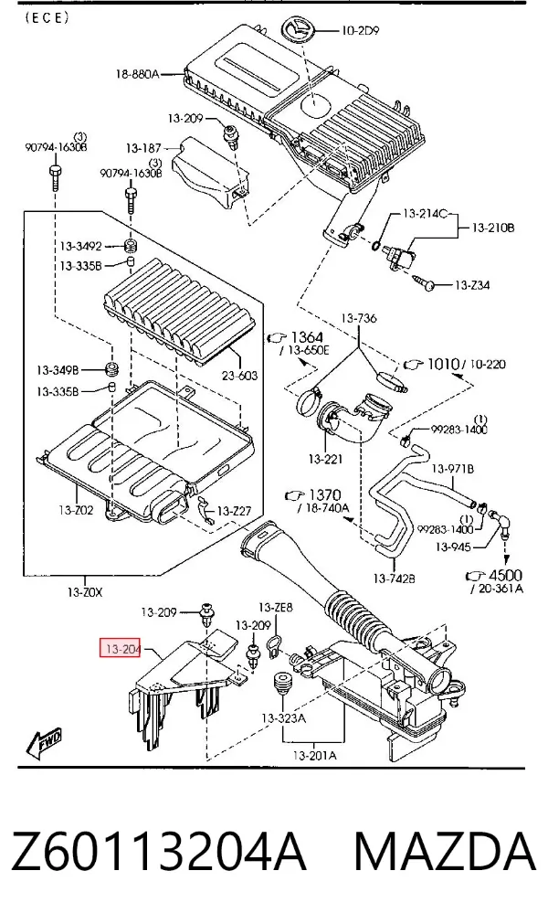  Z60113204A Mazda