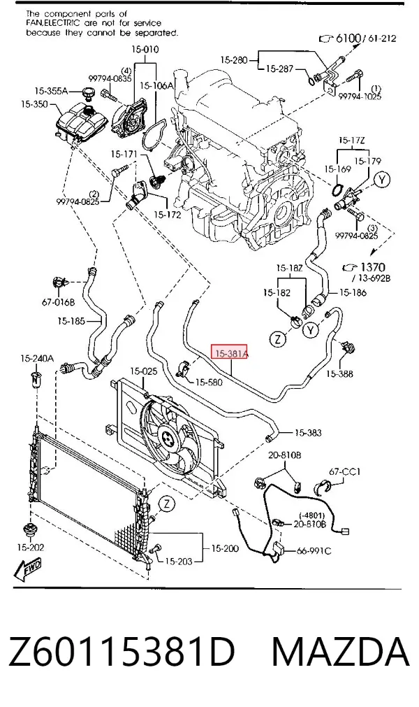  Z60115381D Mazda