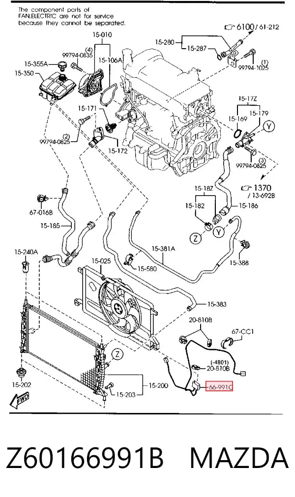  Z60166991B Mazda