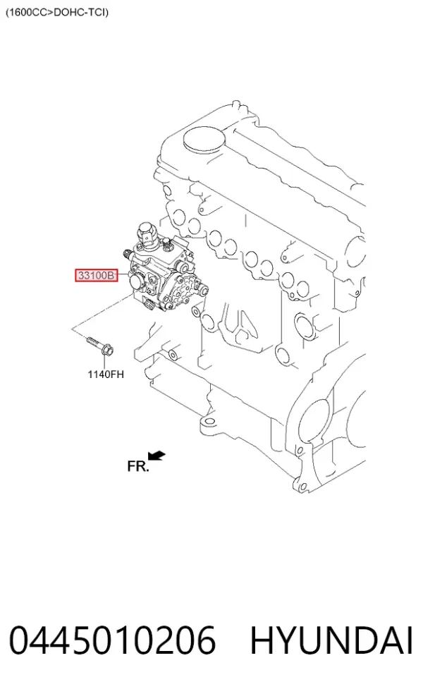 Bomba inyectora 0445010206 Hyundai/Kia