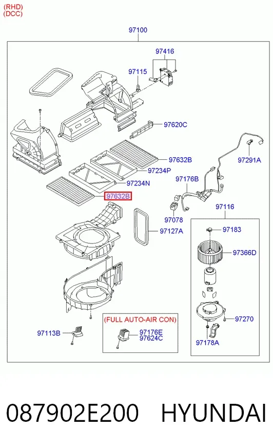 Filtro de habitáculo 087902E200 Hyundai/Kia
