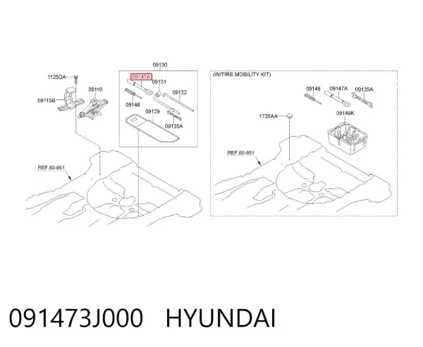 Enganche 091473J000 Hyundai/Kia