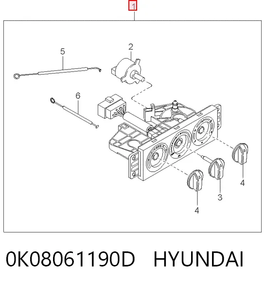 Unidad de control aire acondicionado KIA Sportage I