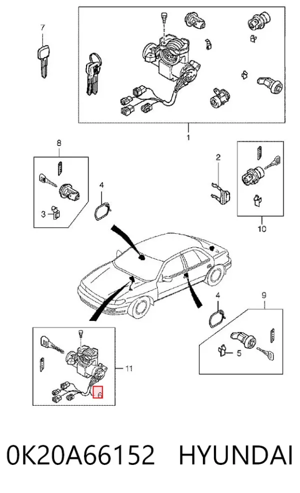 Conmutador de arranque KIA Sportage I