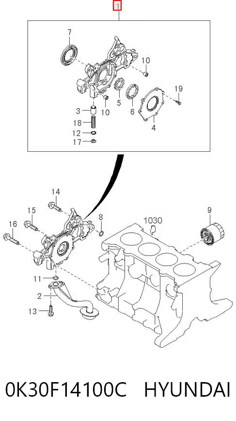 Bomba De Aceite KIA Rio CINCO/RX-V