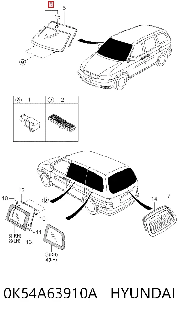 Parabrisas KIA Carnival II