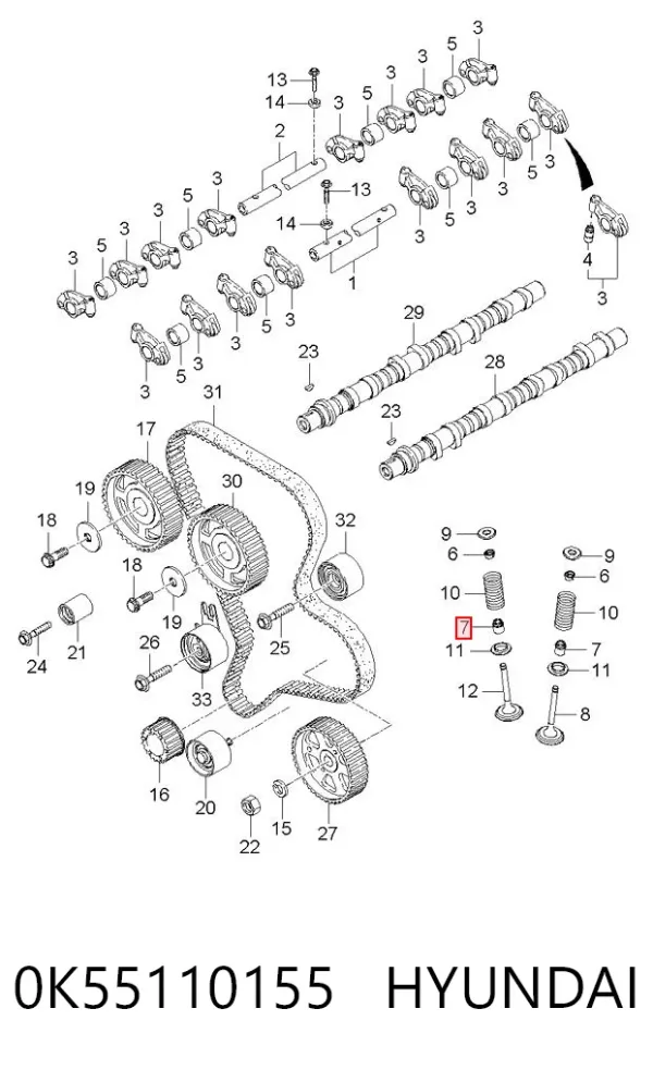 Retenes de válvulas Hyundai Terracan HP