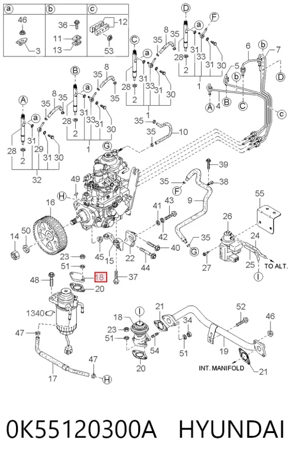 Válvula EGR KIA Carnival I