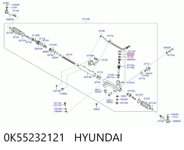  0K55232121 Hyundai/Kia