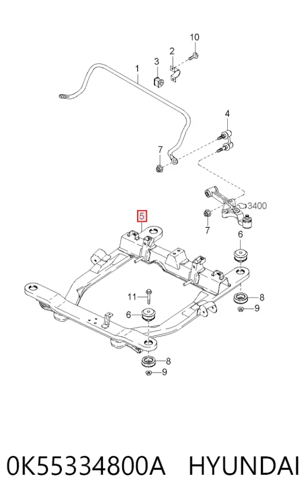 Puente delantero KIA Carnival I