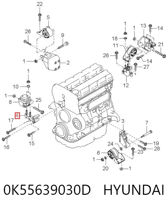  0K55639030D Hyundai/Kia