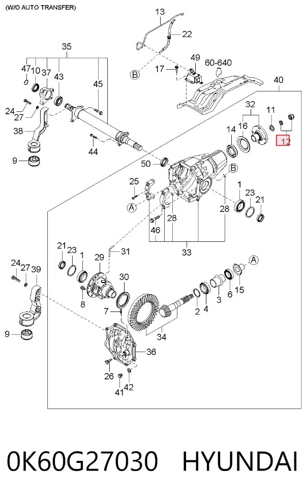  0K60G27030 Hyundai/Kia