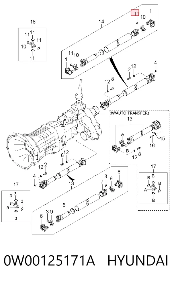  0W00125171A Hyundai/Kia