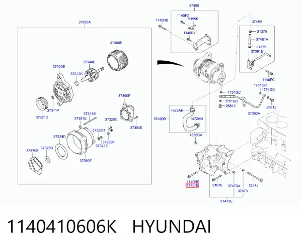  1140410606K Hyundai/Kia