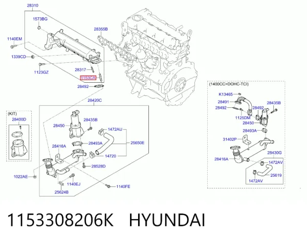  1153308206K Hyundai/Kia