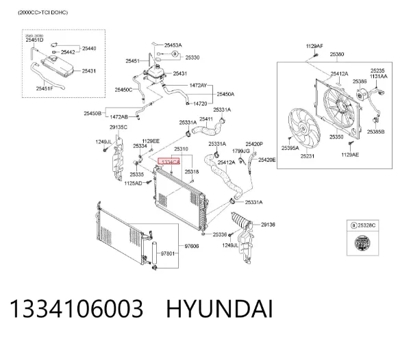  1334106003 Hyundai/Kia