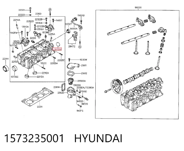 Tapa culata Hyundai Sonata IV