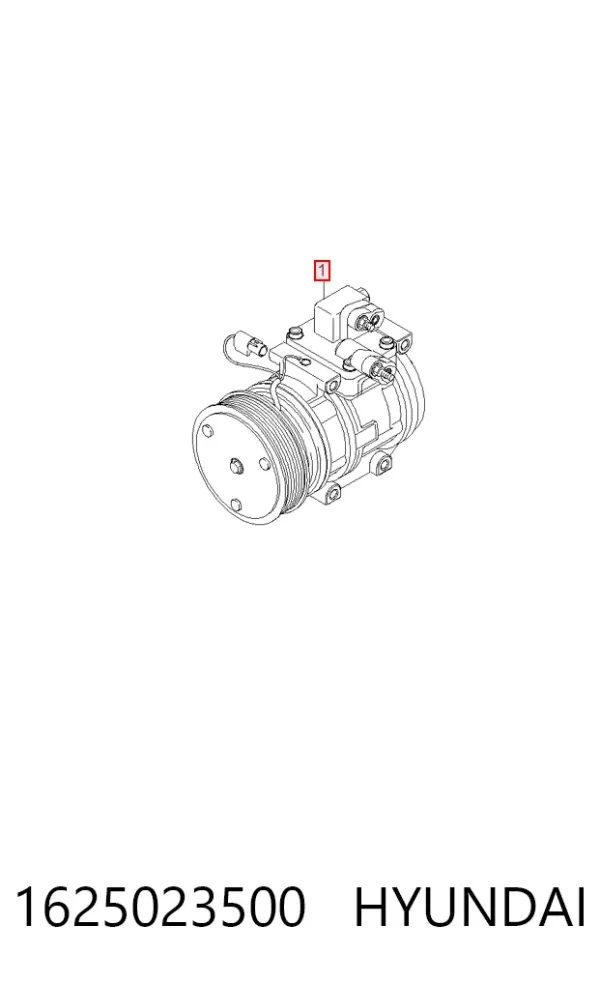 Compresor de aire acondicionado 1625023500 Hyundai/Kia
