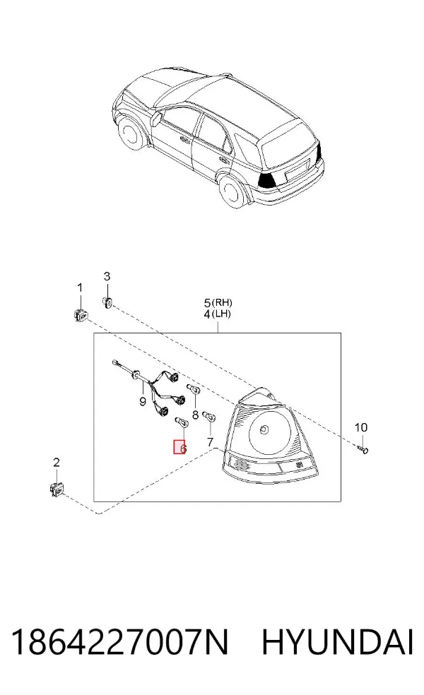 Bombilla 1864227007N Hyundai/Kia