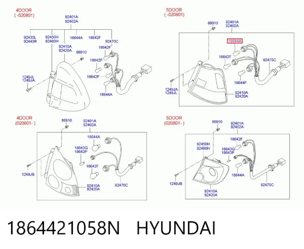 Bombilla 1864421058N Hyundai/Kia