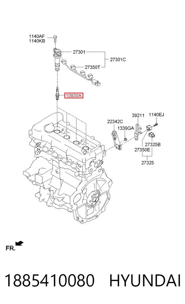 Bujía 1885410080 Hyundai/Kia
