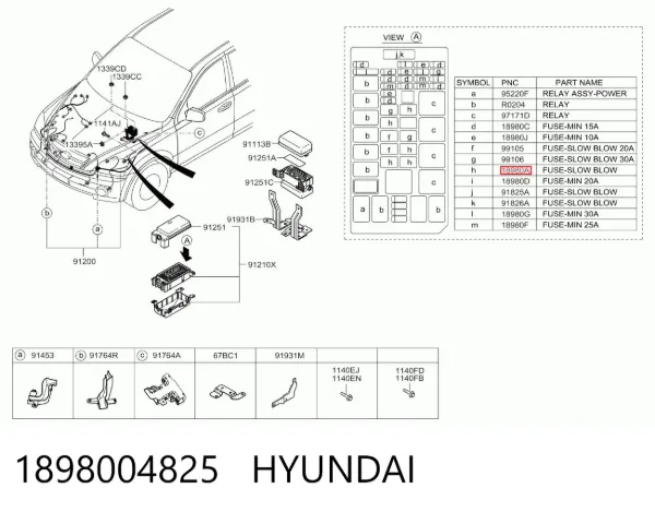  1898004825 Hyundai/Kia