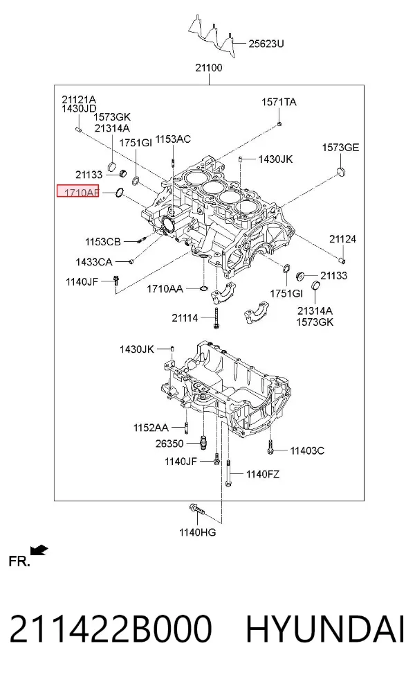Junta de culata 211422B000 Hyundai/Kia