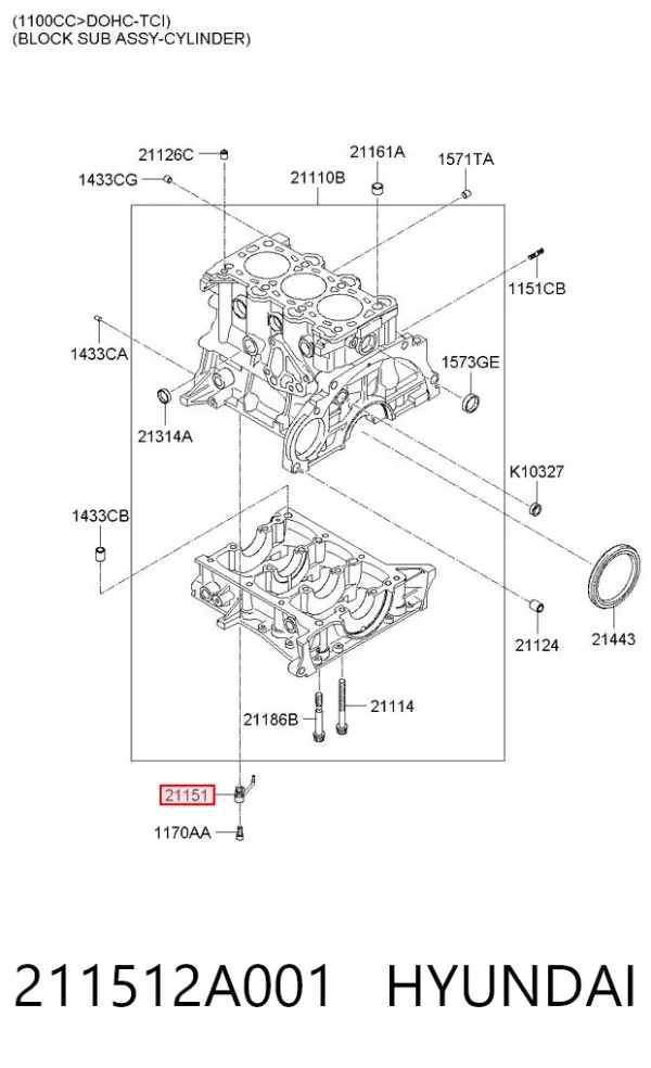  211512A001 Hyundai/Kia