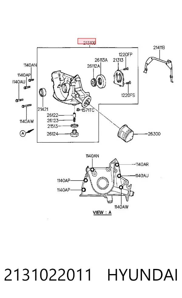 Bomba De Aceite Hyundai Accent I