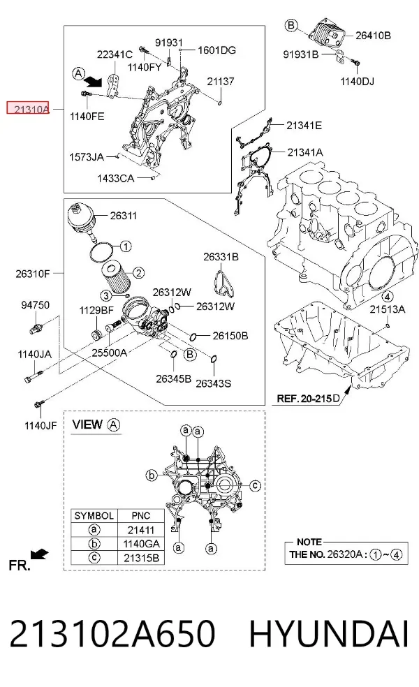  213102A650 Hyundai/Kia