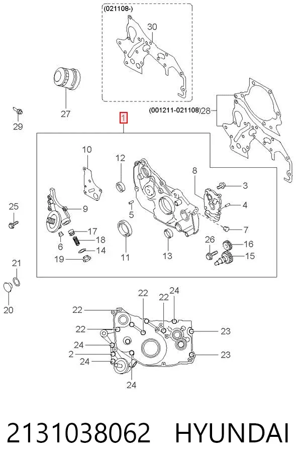 Bomba De Aceite Hyundai Sonata IV